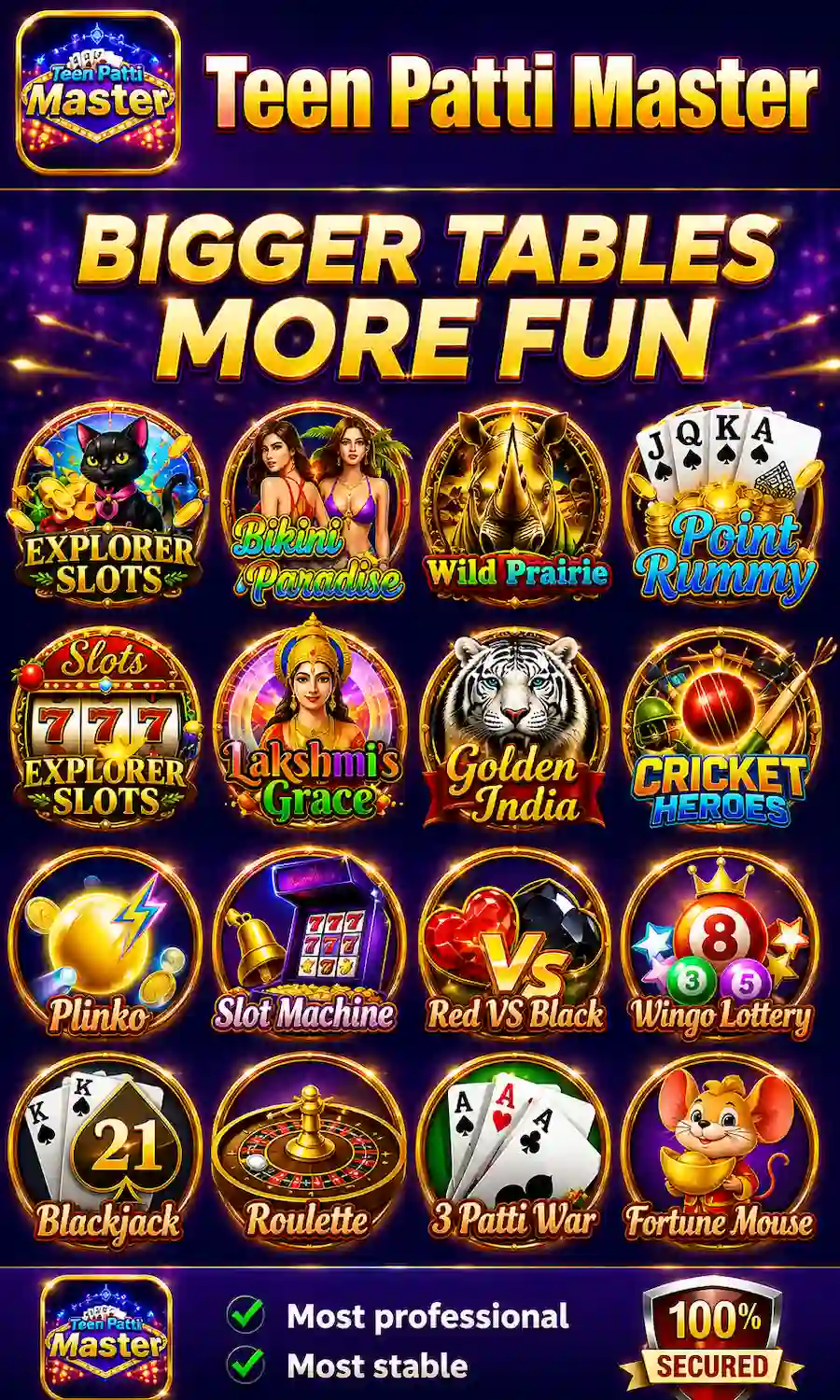 Teen Patti Master bigger tables and game modes highlight